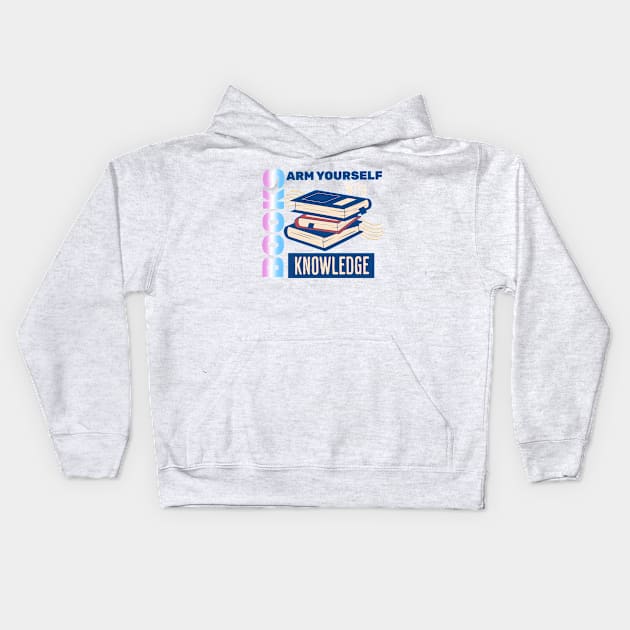 Arm Yourself With Knowledge - Trans Pride Kids Hoodie by Prideopenspaces